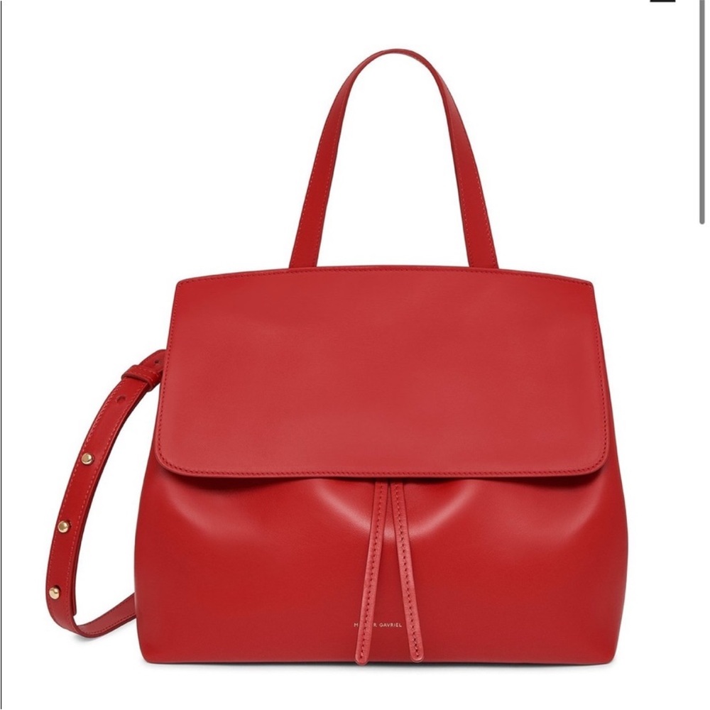 Mansur Gavriel Red Leather Lady Bag